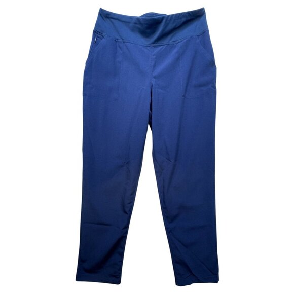 Lands End Womens Stretch Ankle Pants S Blue Nylon/Spandex - Picture 1 of 12